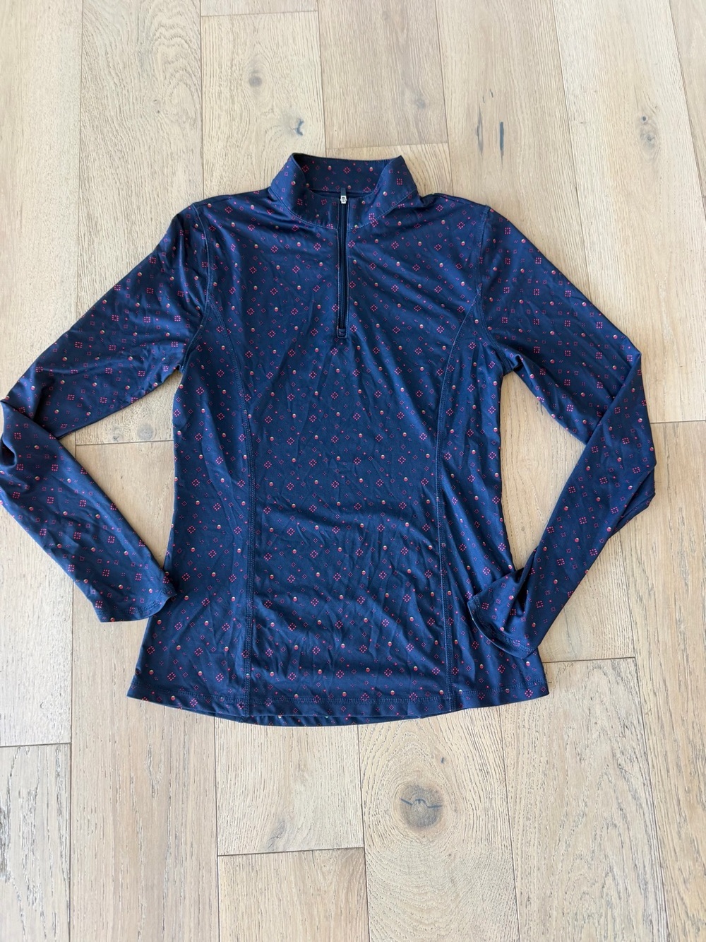 Callaway Weather Series Women's S Quarter Zip Pullover Navy Strawberry